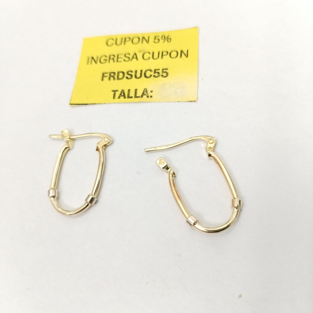 ARRACADAS PAR ORO 14 K 1,40 GRMS (SEMINUEVO)