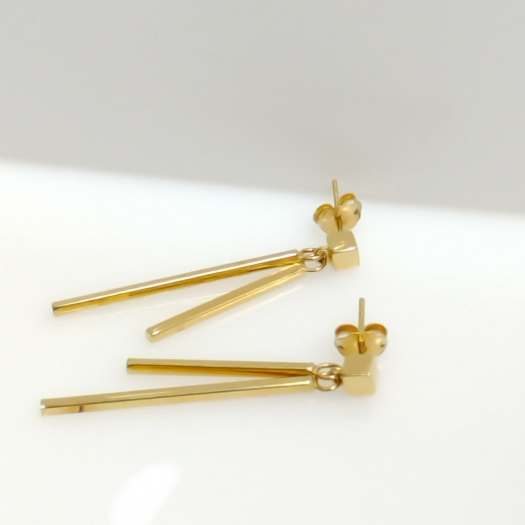 ARETES PAR ORO 14 K 2,00 GRMS (SEMINUEVO)