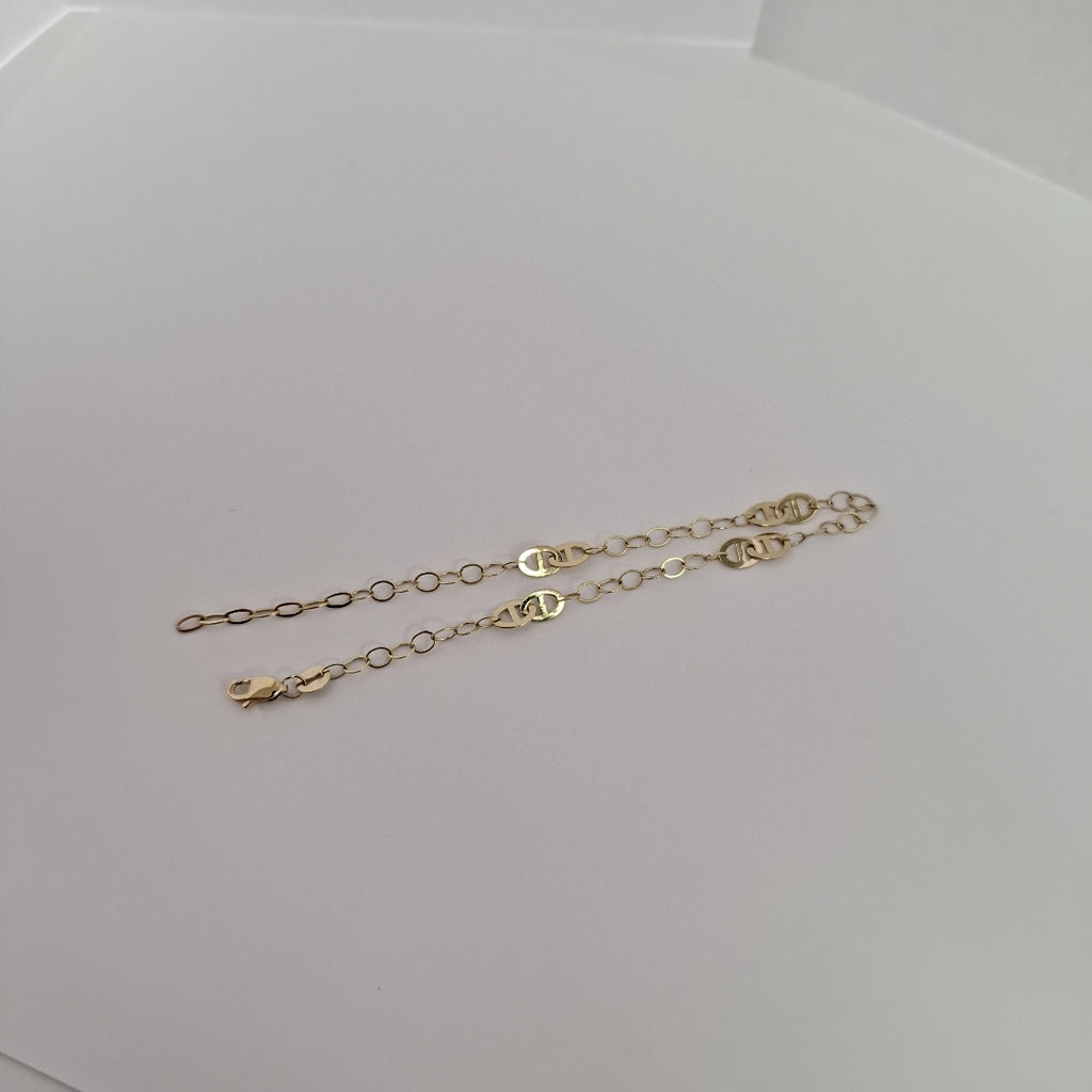 PULSERA ESPECIAL 14K 21 CM 1.9 GR (NUEVO)
