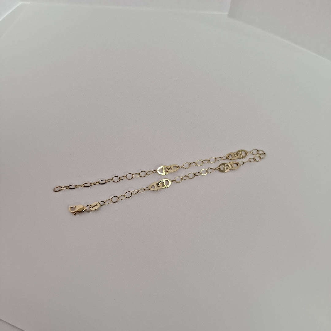 PULSERA ESPECIAL 14K 21 CM 1.9 GR (NUEVO)