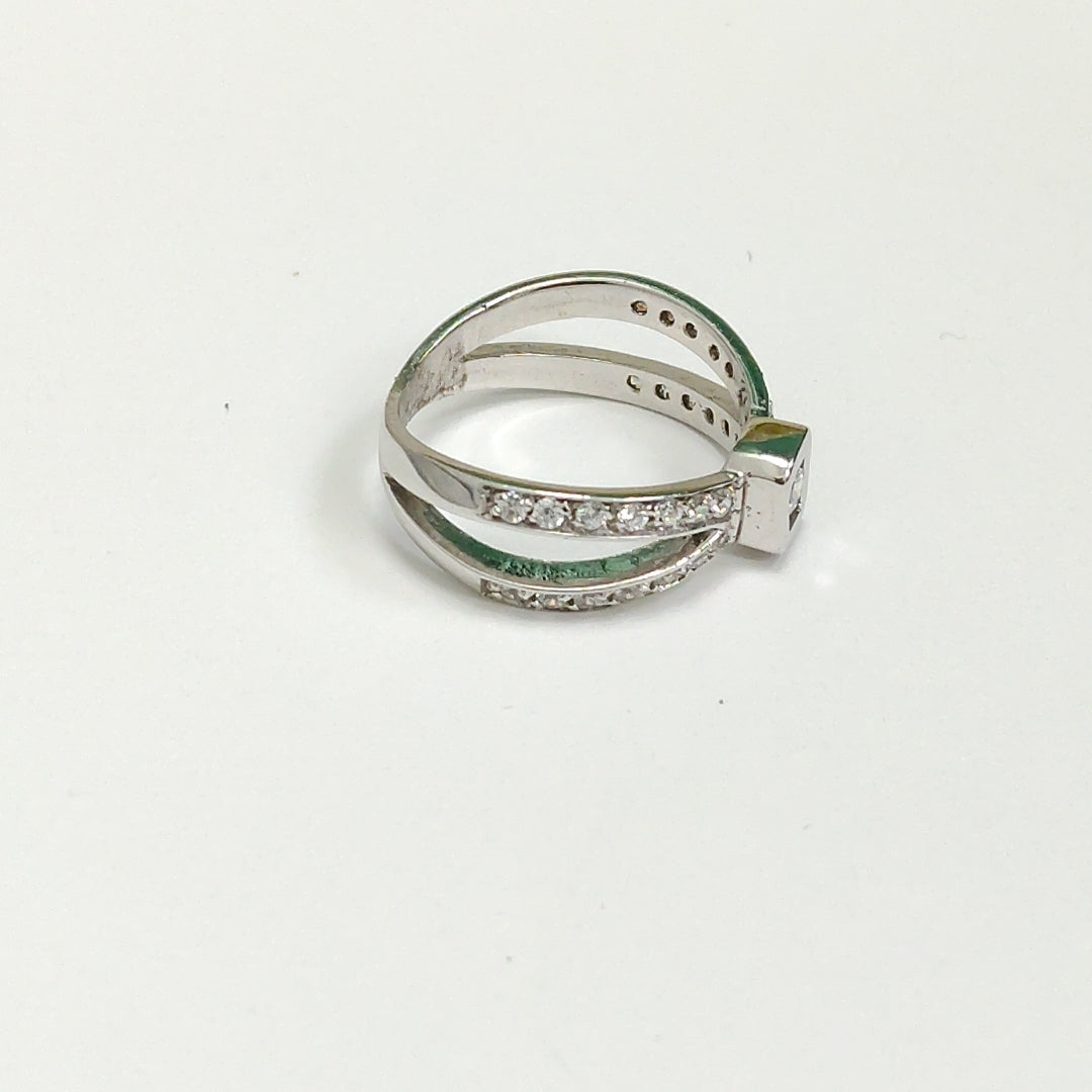 ANILLITO ORO BLANCO 14 K 4,40 GRMS (SEMINUEVO)