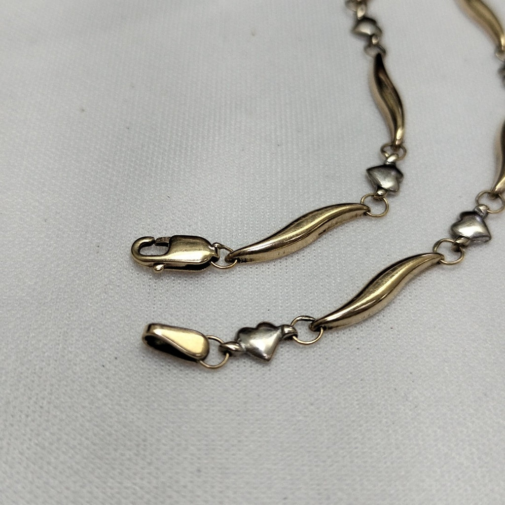 PULSERA ORO COMBINADO 14 K 2,40 GRMS (SEMINUEVO)