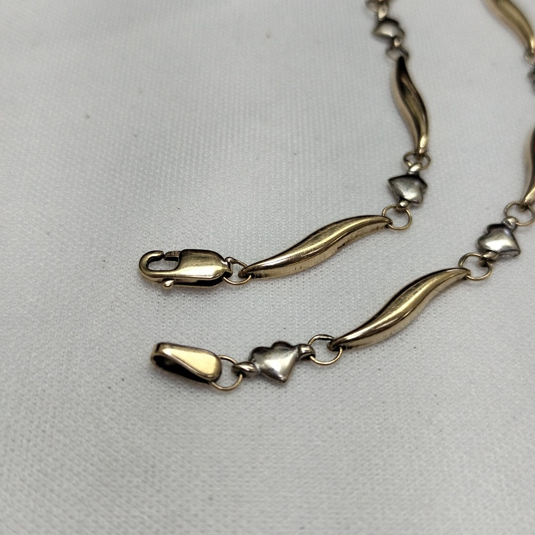PULSERA ORO COMBINADO 14 K 2,40 GRMS (SEMINUEVO)