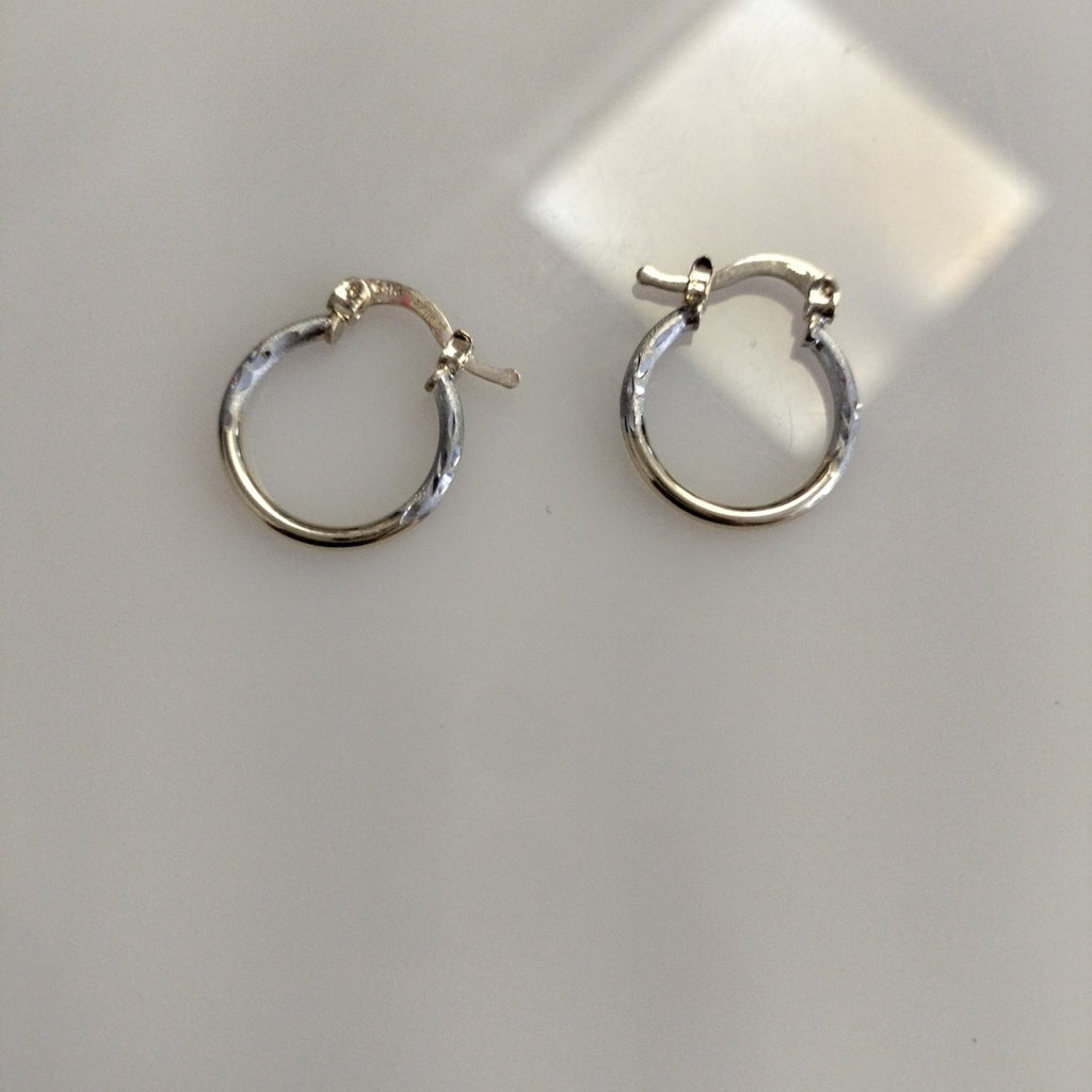 ARETES ARRACADAS COMBINADAS 14K 1.1 GR (NUEVO)