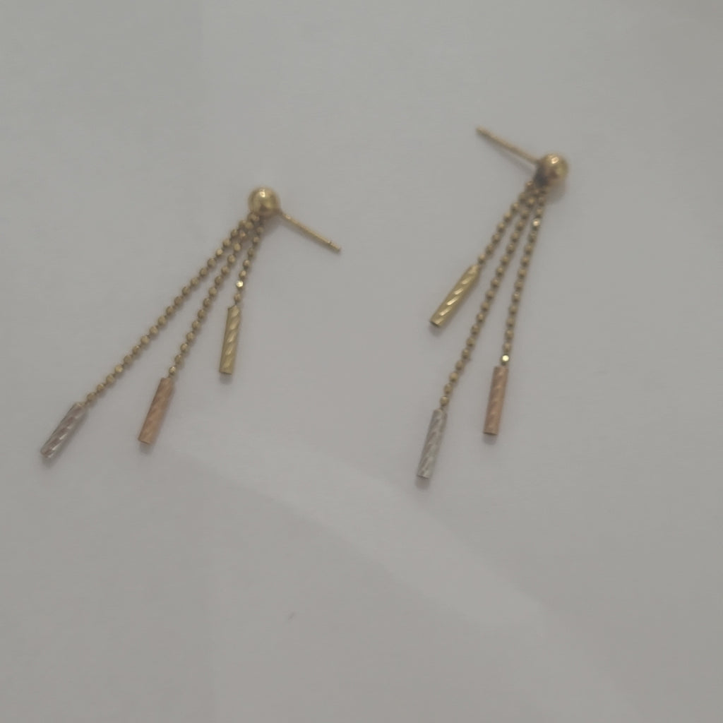 ARETES PAR ORO 14 K 1,90 GRMS (SEMINUEVO)