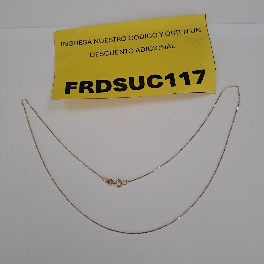 CADENA ORO 14 K 0,80 GRMS (SEMINUEVO)