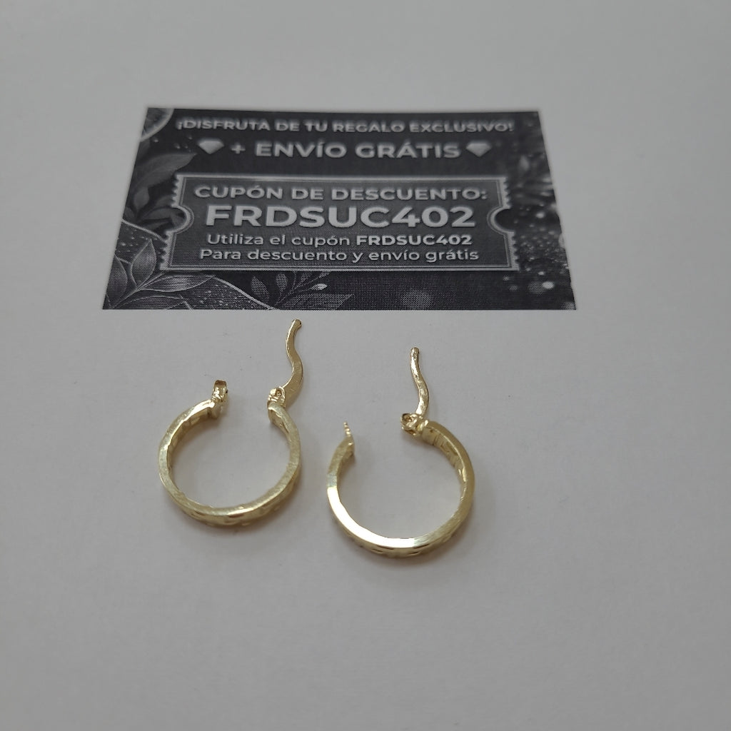 ARETES ARRACADAS FIG GRECAS 14K 1.8 GR (NUEVO)