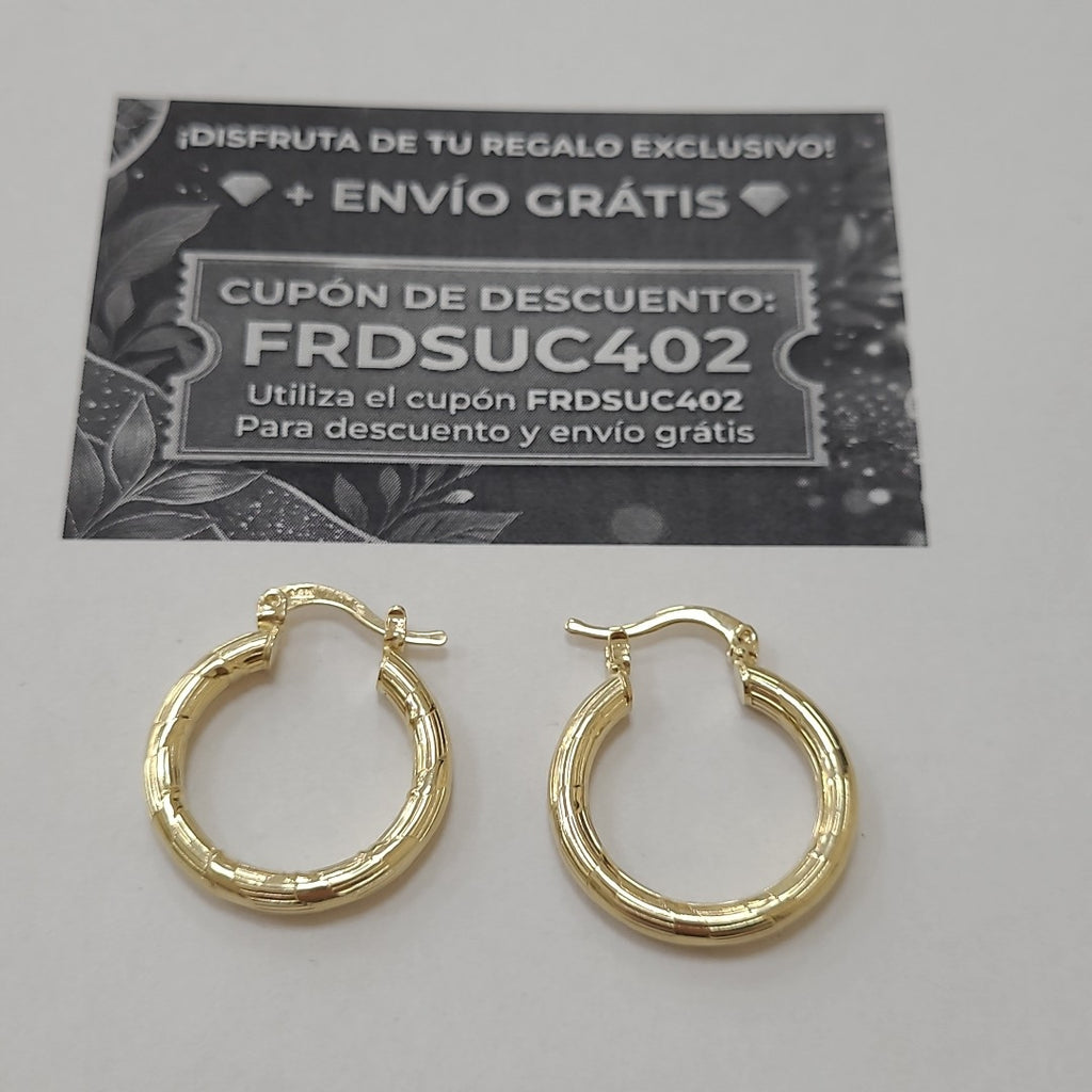 ARETES ARRACADAS 14K 2.7 GR (NUEVO)