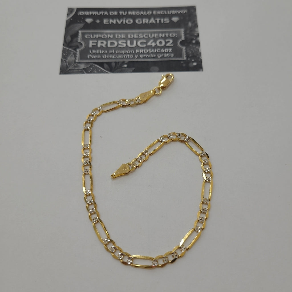 PULSERA 3X1 14K 21 CM 4.6 GR (NUEVO)