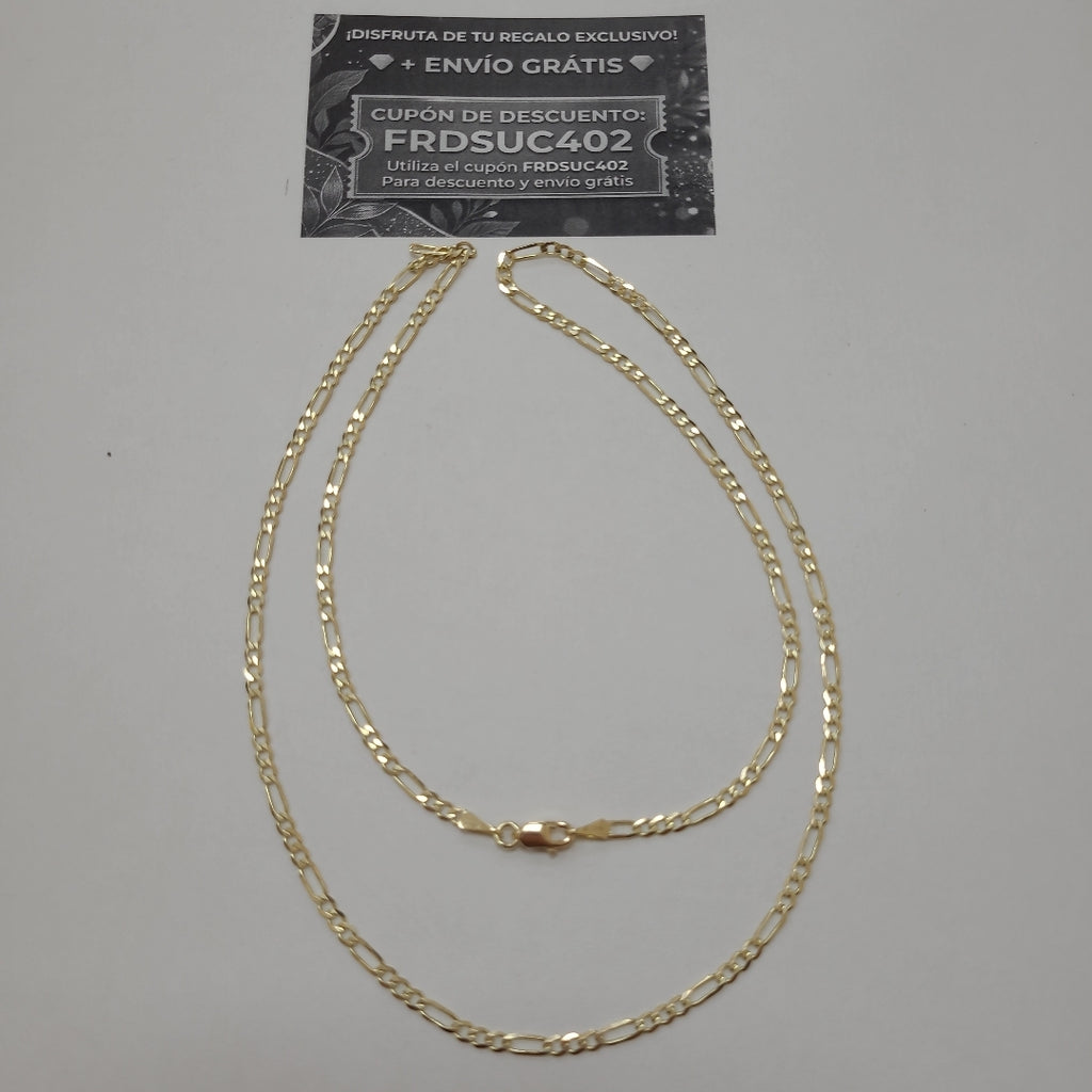 CADENA 3X1 14K 55 CM 5 GR (NUEVO)