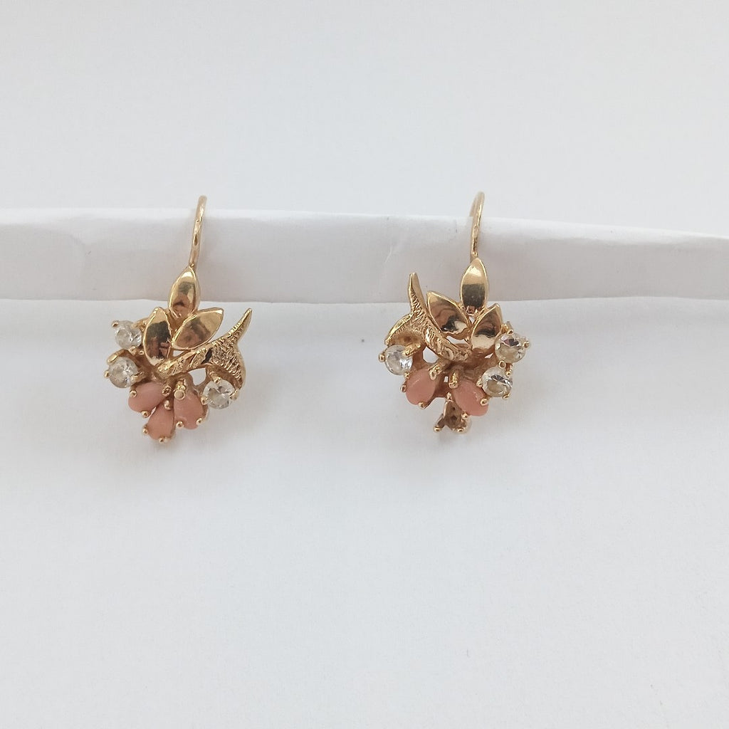 ARETES PAR ORO 14 K 2.6 GRMS (SEMINUEVO)