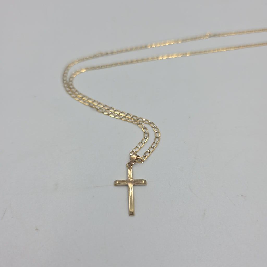 CADENA, CRUZ ORO 10 K 3.6 GRMS (SEMINUEVO)