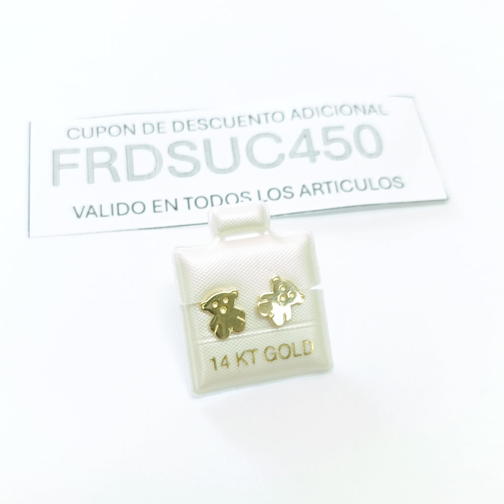 BROQUELES ORO 14K 1 (NUEVO)