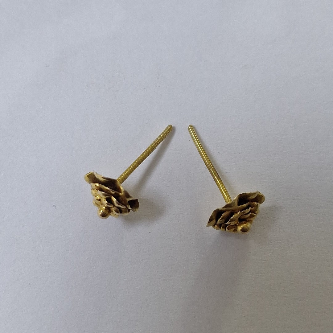 BROQUELES PAR ORO 14 K 1,30 GRMS (SEMINUEVO)