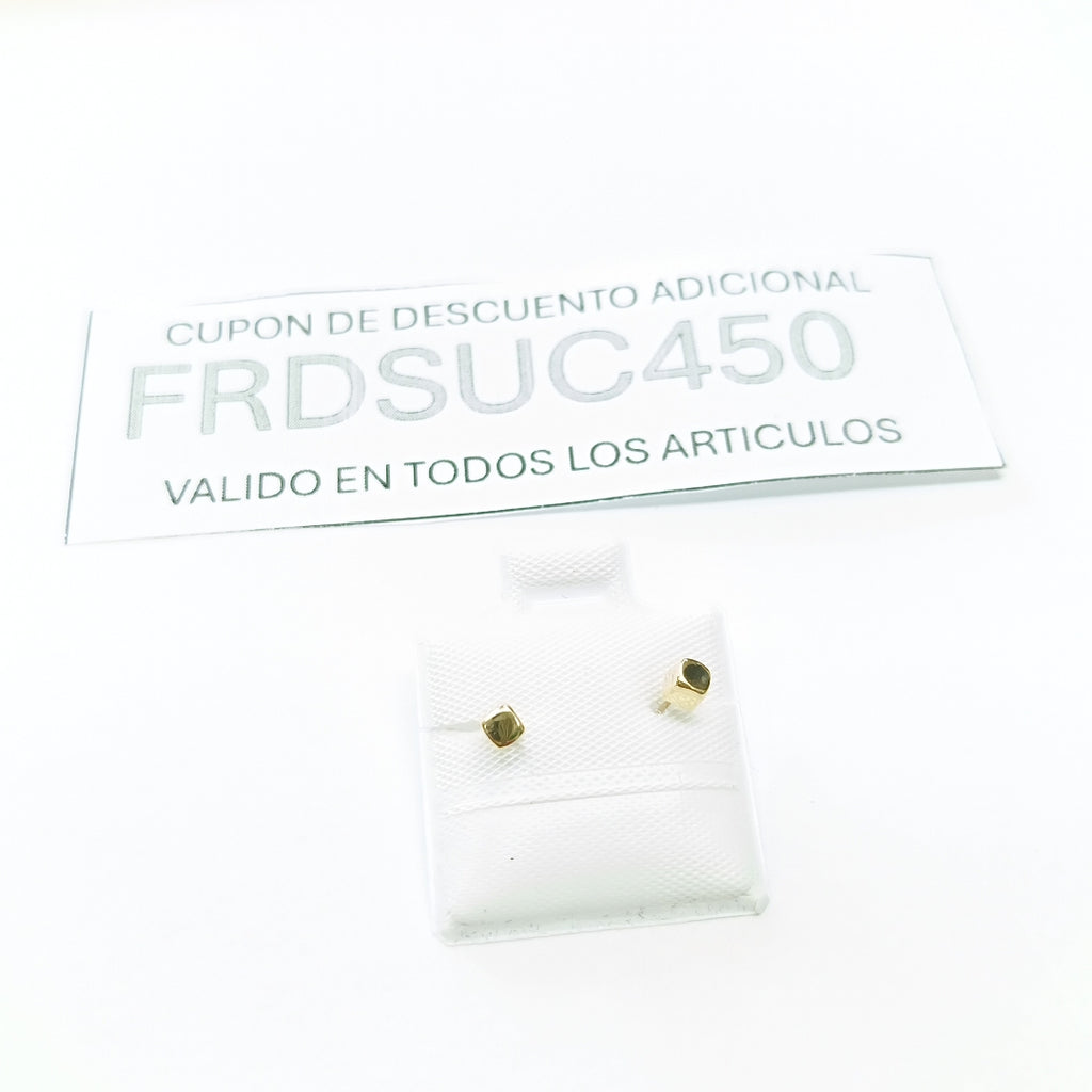 BROQUELES BROQUEL FIG CUBO 14K 0.203 GR (NUEVO)