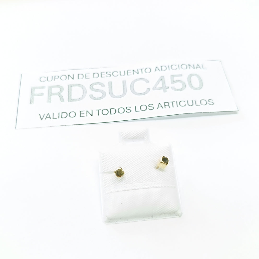 BROQUELES BROQUEL FIG CUBO 14K 0.203 GR (NUEVO)