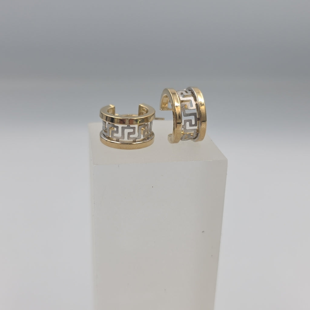 ARRACADAS PAR ORO,ORO BLANCO 10 K 2,10 GRMS (SEMINUEVO)