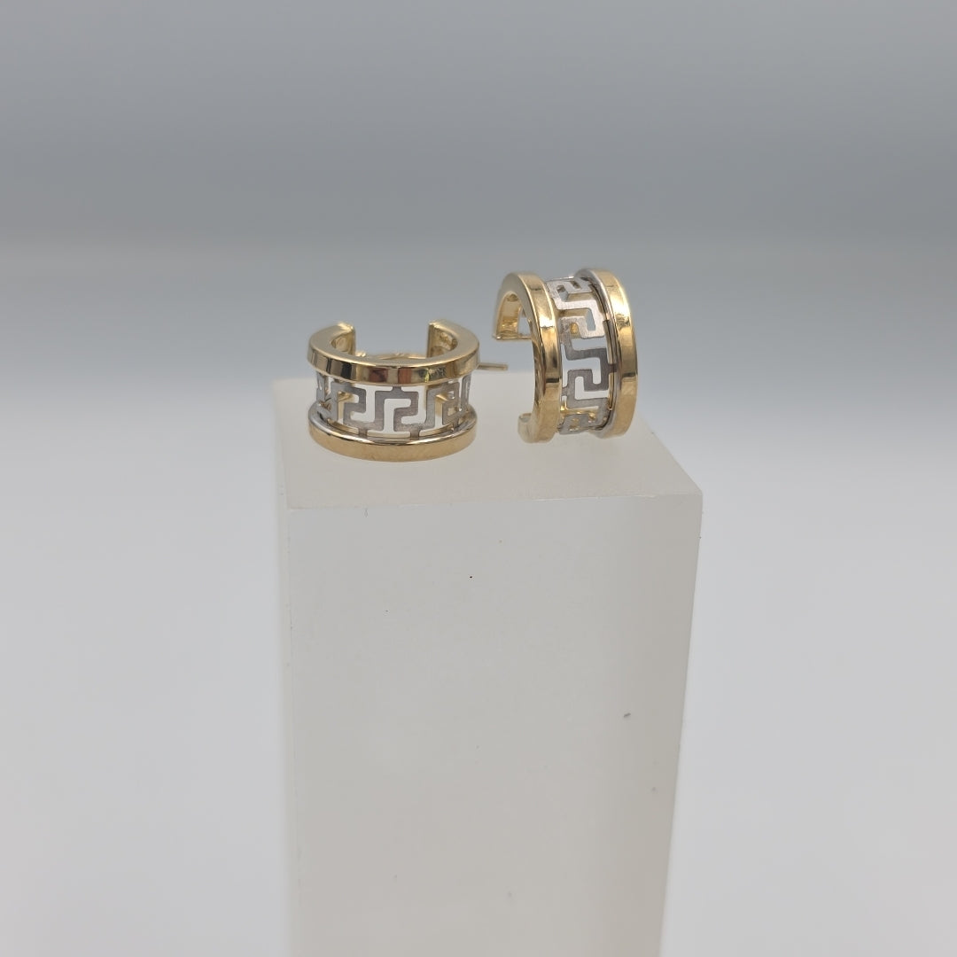 ARRACADAS PAR ORO,ORO BLANCO 10 K 2,10 GRMS (SEMINUEVO)