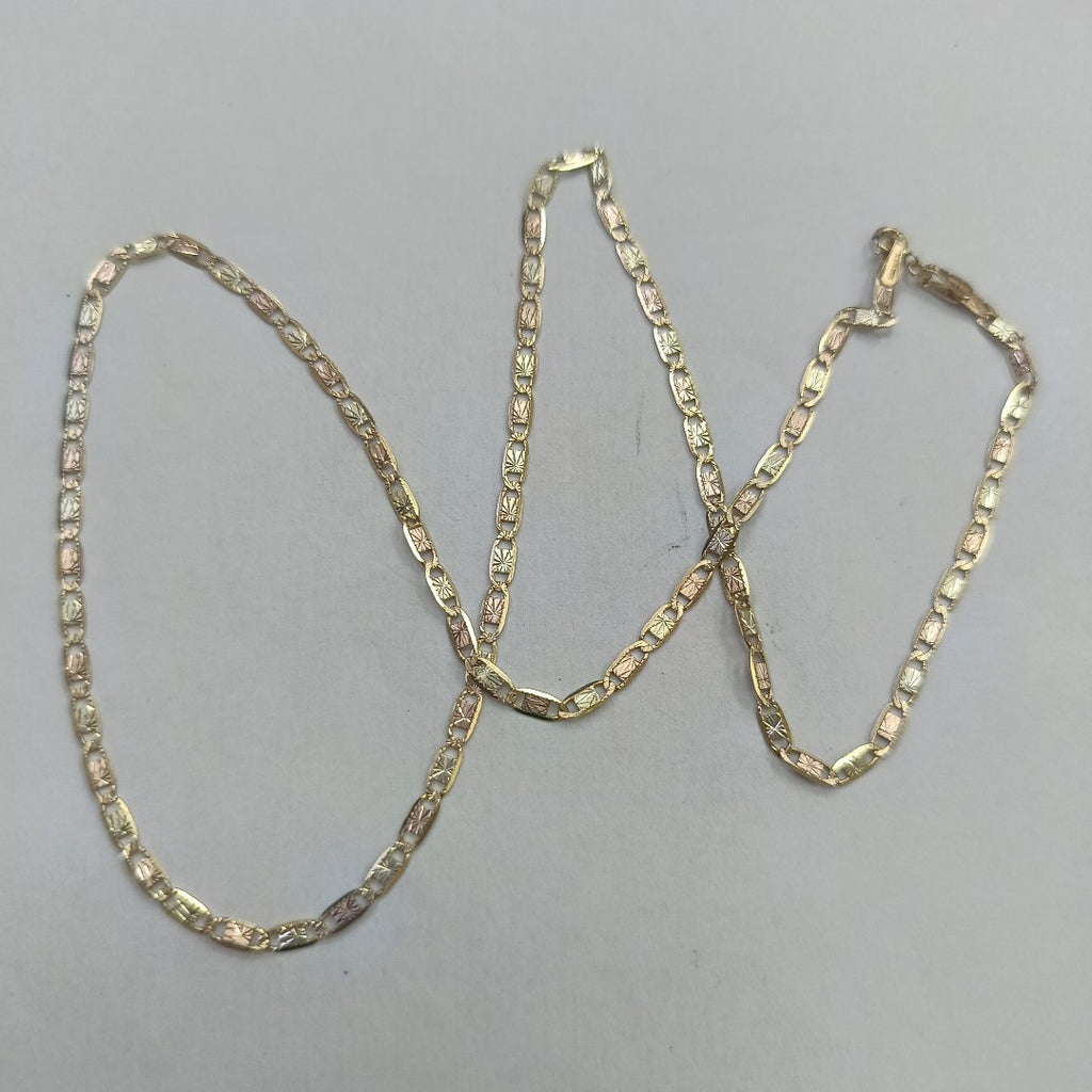 CADENA ORO COMBINADO 10 K 3.3 GRMS (SEMINUEVO)