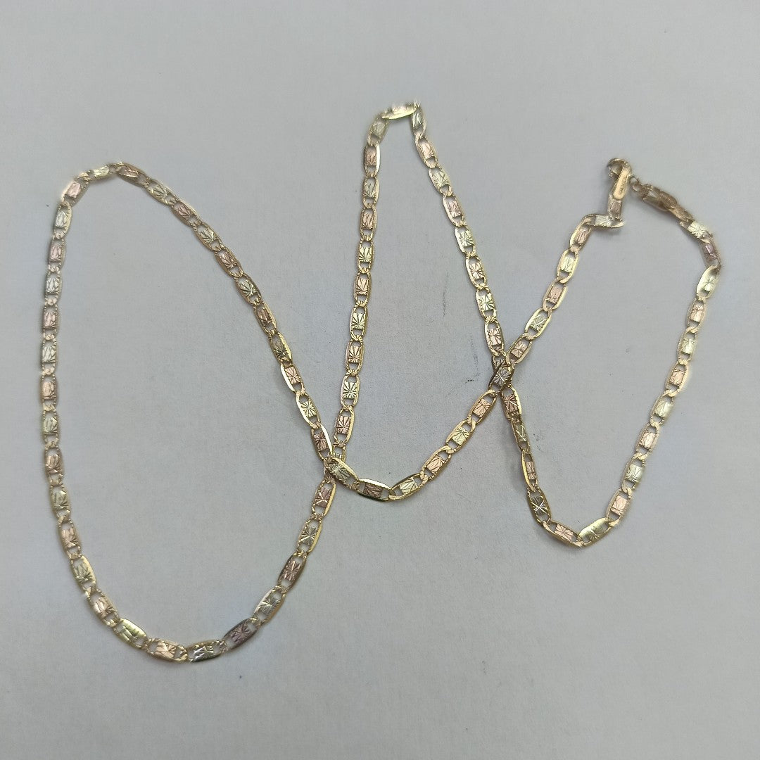 CADENA ORO COMBINADO 10 K 3.3 GRMS (SEMINUEVO)