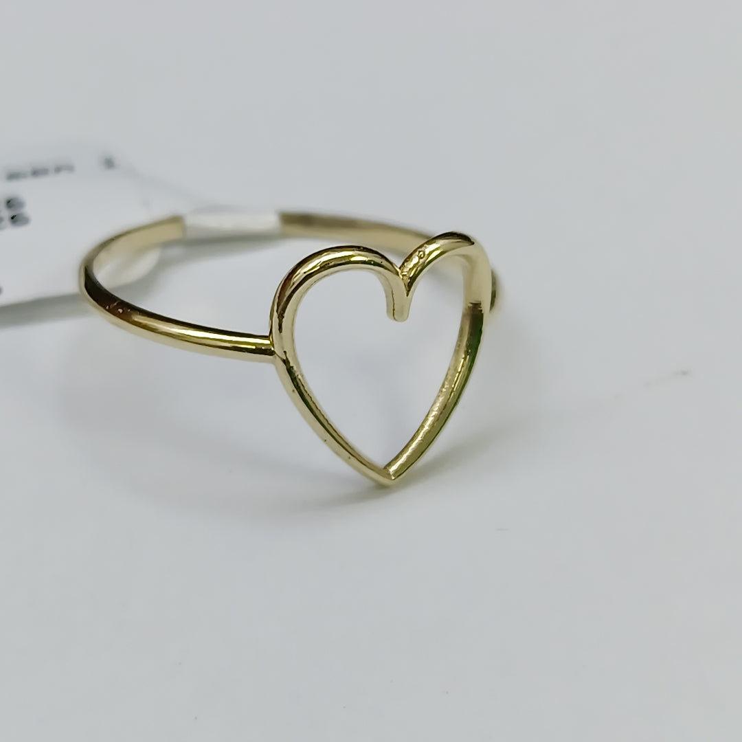 ANILLOS ANILLITO FIG CORAZON 10K TALLA 8 0.8 GR (NUEVO)