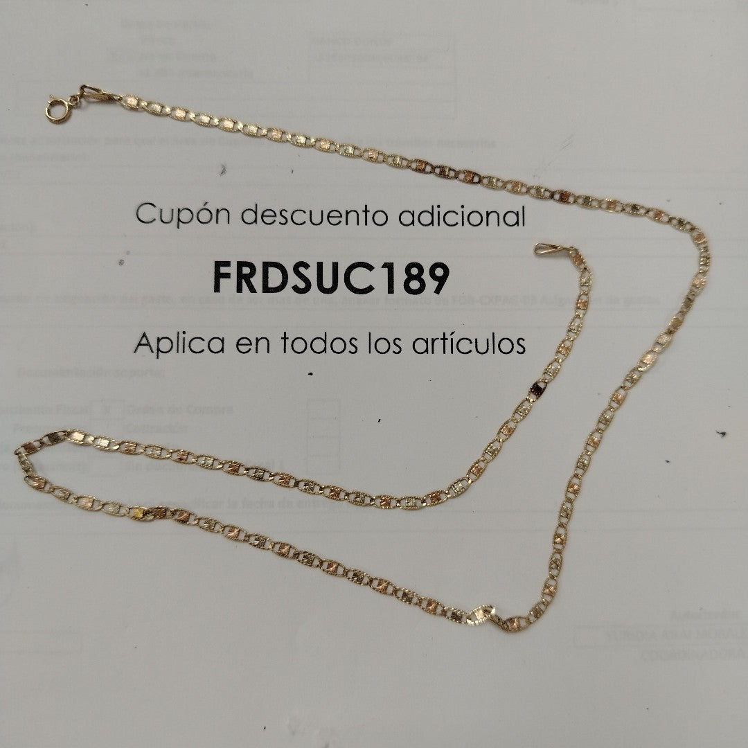CADENA ORO COMBINADO 10 K 3.6 GRMS (SEMINUEVO)