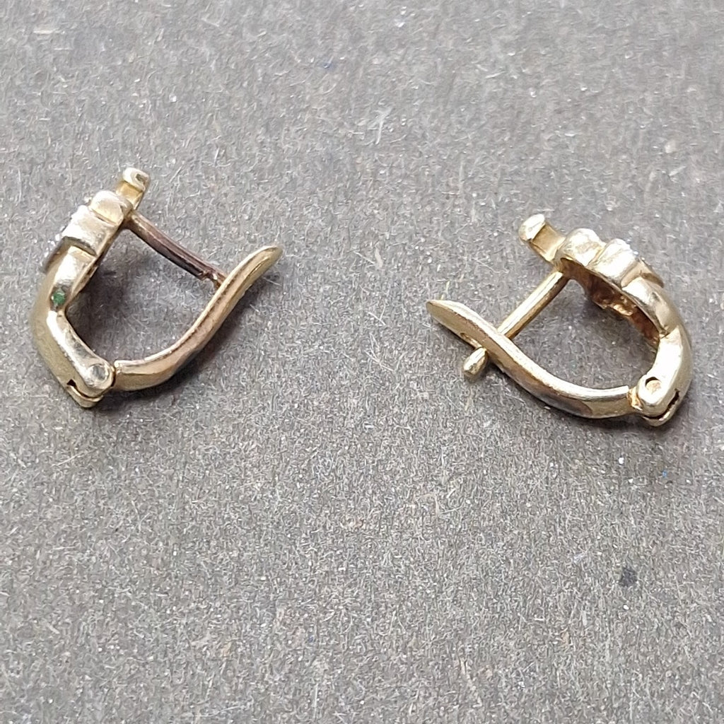 BROQUELES PAR ORO 14 K 3,10 GRMS (SEMINUEVO)