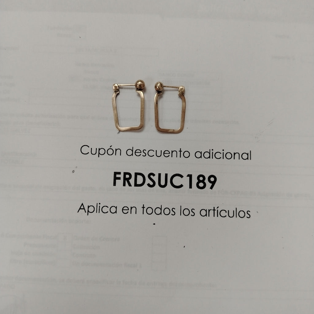 ARRACADAS PAR ORO 8 K 2 GRMS (SEMINUEVO)