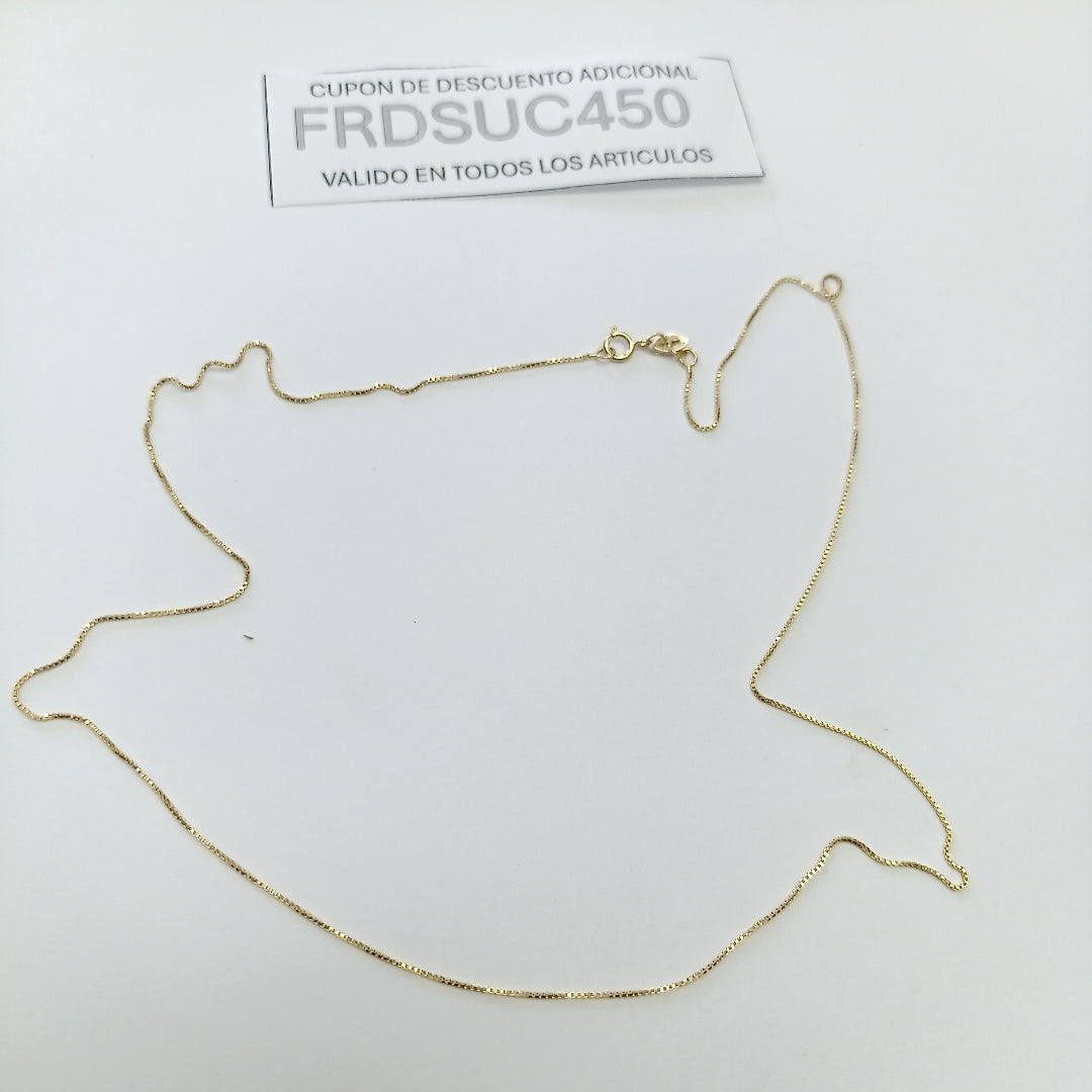 CADENA VENECIANO 14K 50 CM 1.6 GR (NUEVO)
