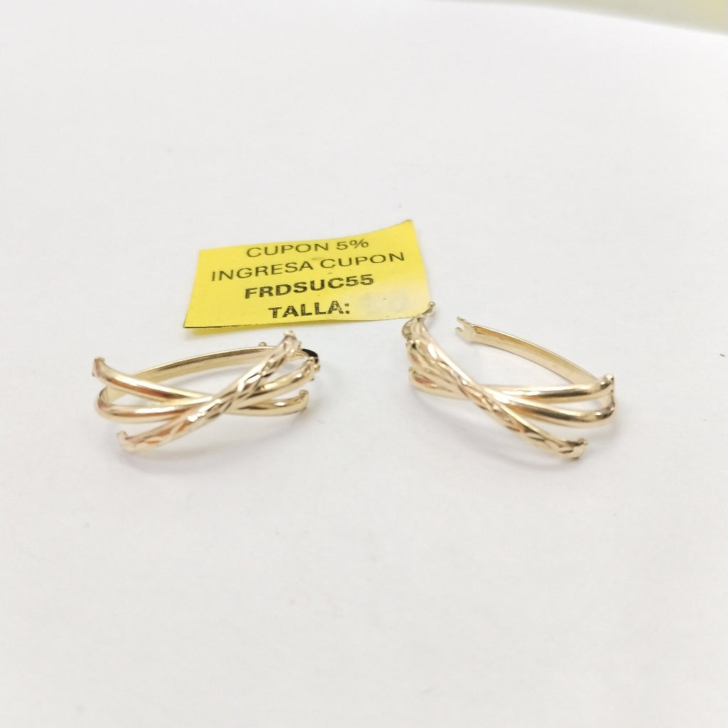 ARRACADAS PAR ORO 14 K 2,40 GRMS (SEMINUEVO)