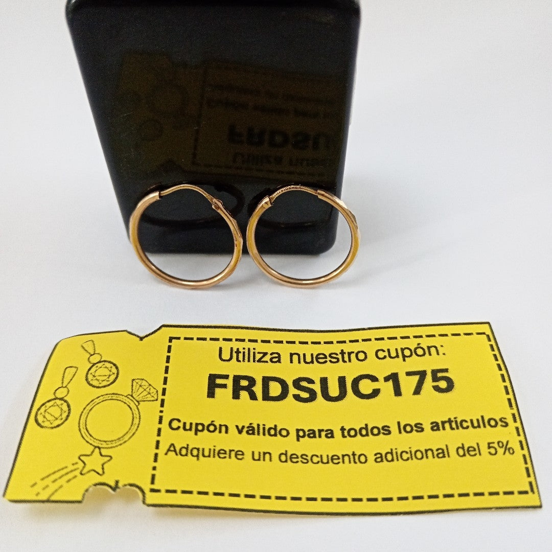 ARRACADAS PAR ORO 10 K 1.3 GRMS (SEMINUEVO)