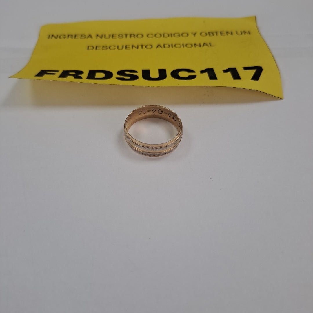 ARGOLLA ORO 14 K 2,50 GRMS (SEMINUEVO)