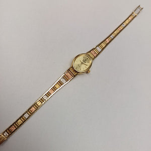 RELOJ CAJA Y PULSO ORO ORO COMBINADO 14 K 20,90 GRMS (SEMINUEVO)