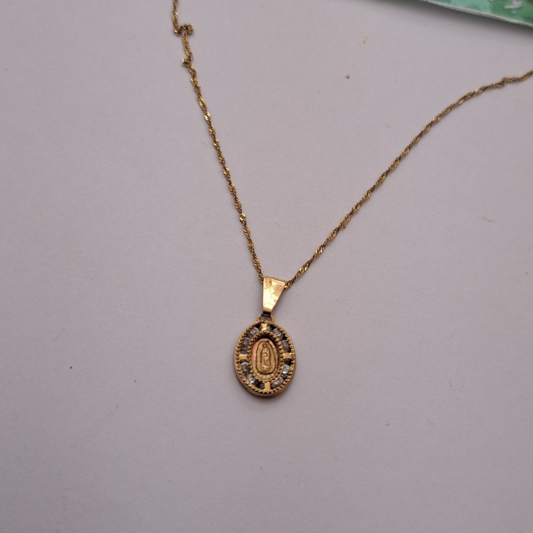 CADENA, DIJE ORO 10 K 1.3 GRMS (SEMINUEVO)