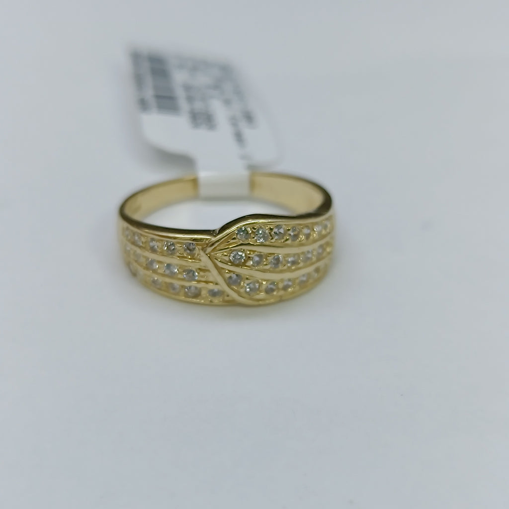 ANILLOS C CIRCONIAS 14K TALLA 7 2.9 GR (NUEVO)