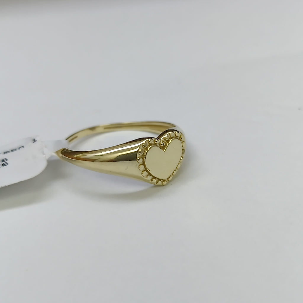 ANILLOS ANILLITO FIG CORAZON 10K TALLA 8 1.7 GR (NUEVO)