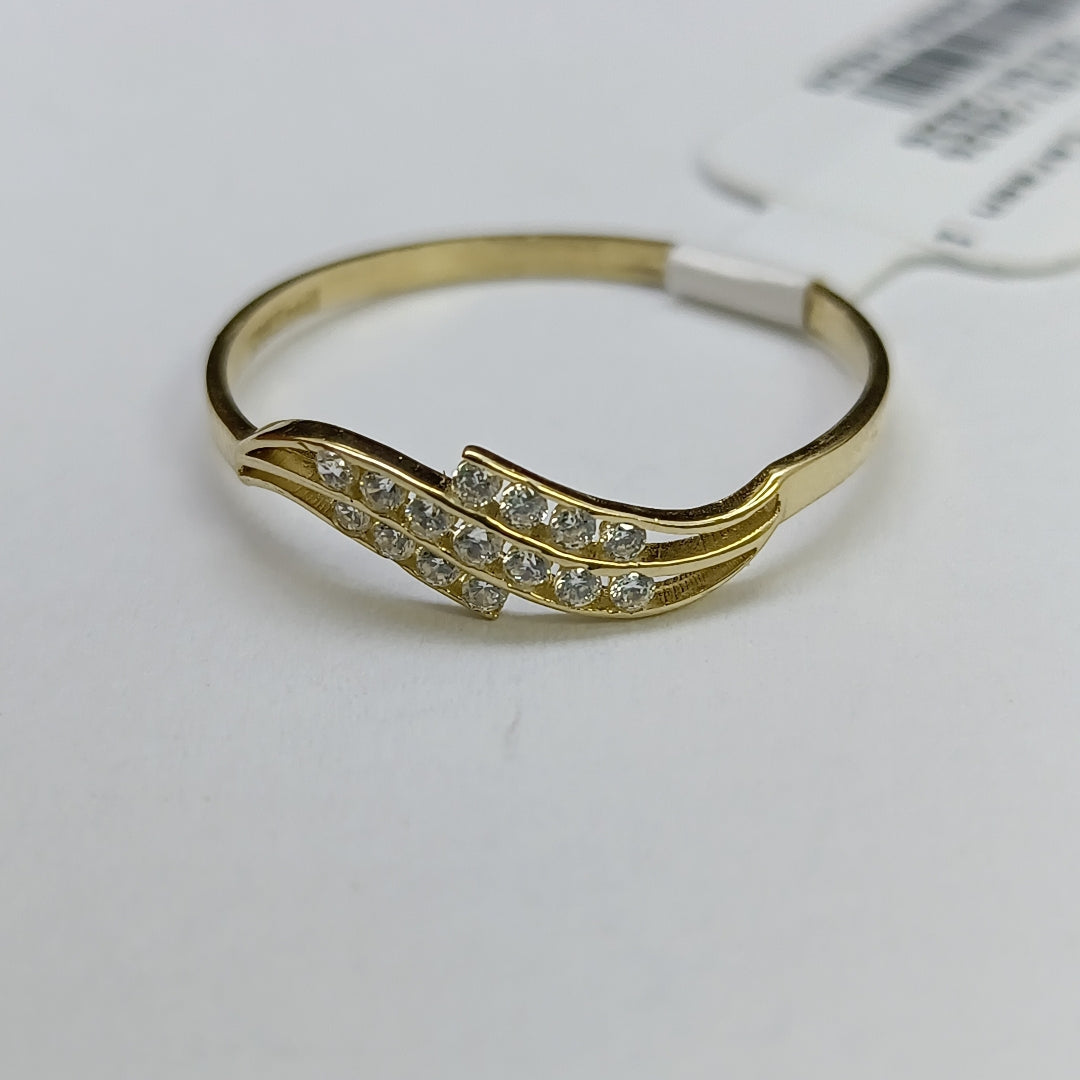 ANILLOS C CIRCONIAS 14K TALLA 9 0.9 GR (NUEVO)