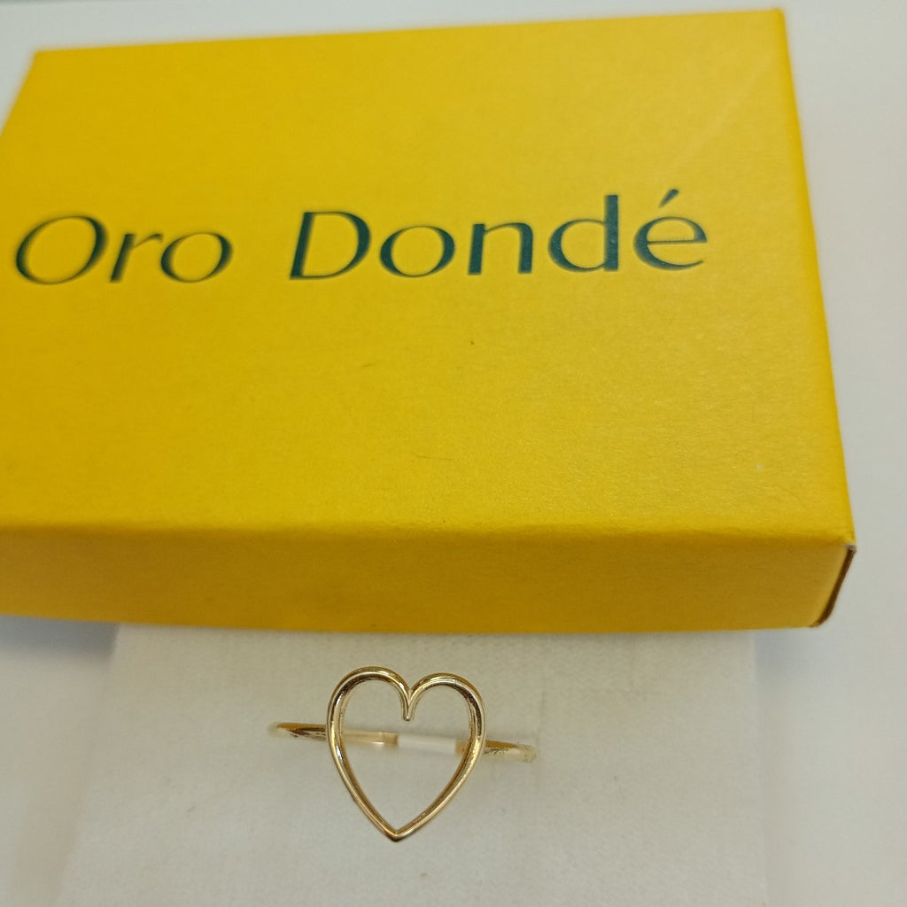 ANILLOS ANILLITO FIG CORAZON 10K TALLA 9 0.9 GR (NUEVO)
