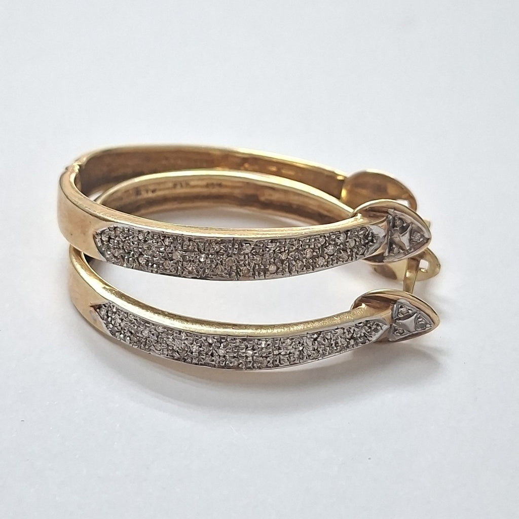 ARRACADAS PAR ORO 14 K 14.4 GRMS (SEMINUEVO)