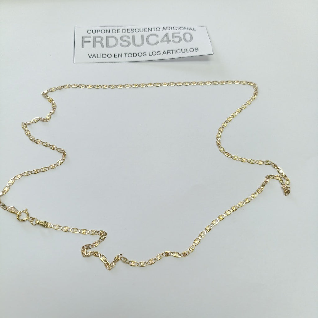 CADENAS TEJIDO GUCHI ORO 10K 55 CM 2.9 GR (NUEVO)