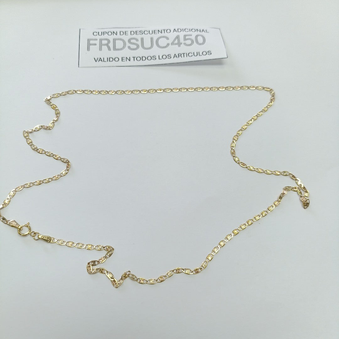 CADENAS TEJIDO GUCHI ORO 10K 55 CM 2.9 GR (NUEVO)
