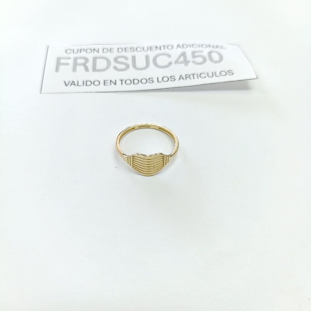 ANILLOS CORAZON 14K TALLA 8 1.8 GR (NUEVO)