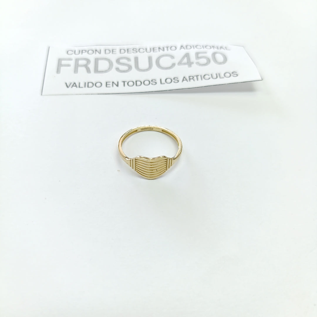 ANILLOS CORAZON 14K TALLA 8 1.8 GR (NUEVO)