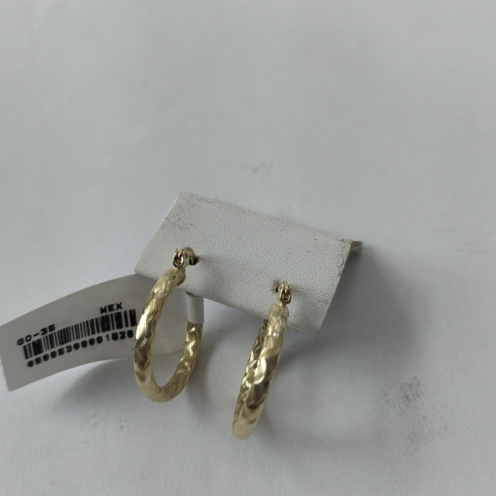 ARETES ARRACADAS LABRADAS 14K 2.1 GR (NUEVO)