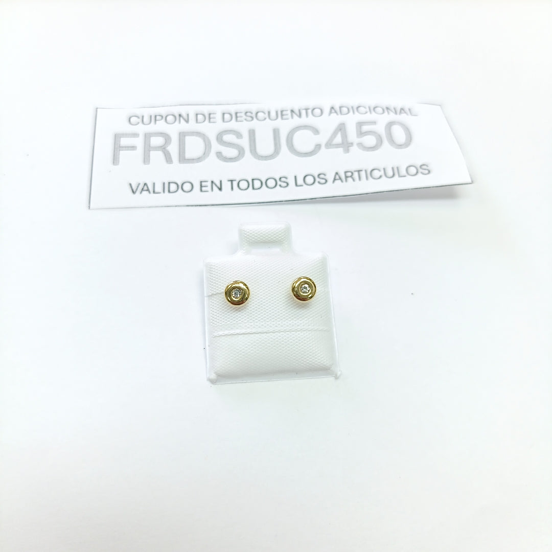 BROQUELES BROQUEL C CIRCONIA 14K 0.27 GR (NUEVO)