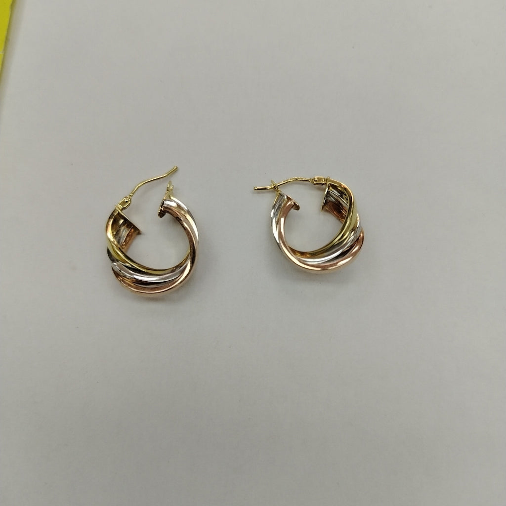 ARRACADAS PAR ORO 14 K 2.6 GRMS (SEMINUEVO)
