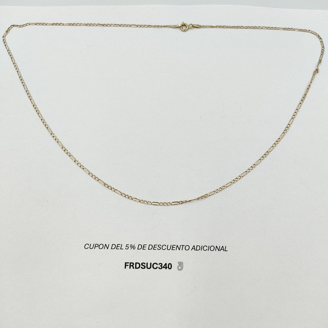 CADENA ORO,RODIADO 10 K 1,60 GRMS (SEMINUEVO)