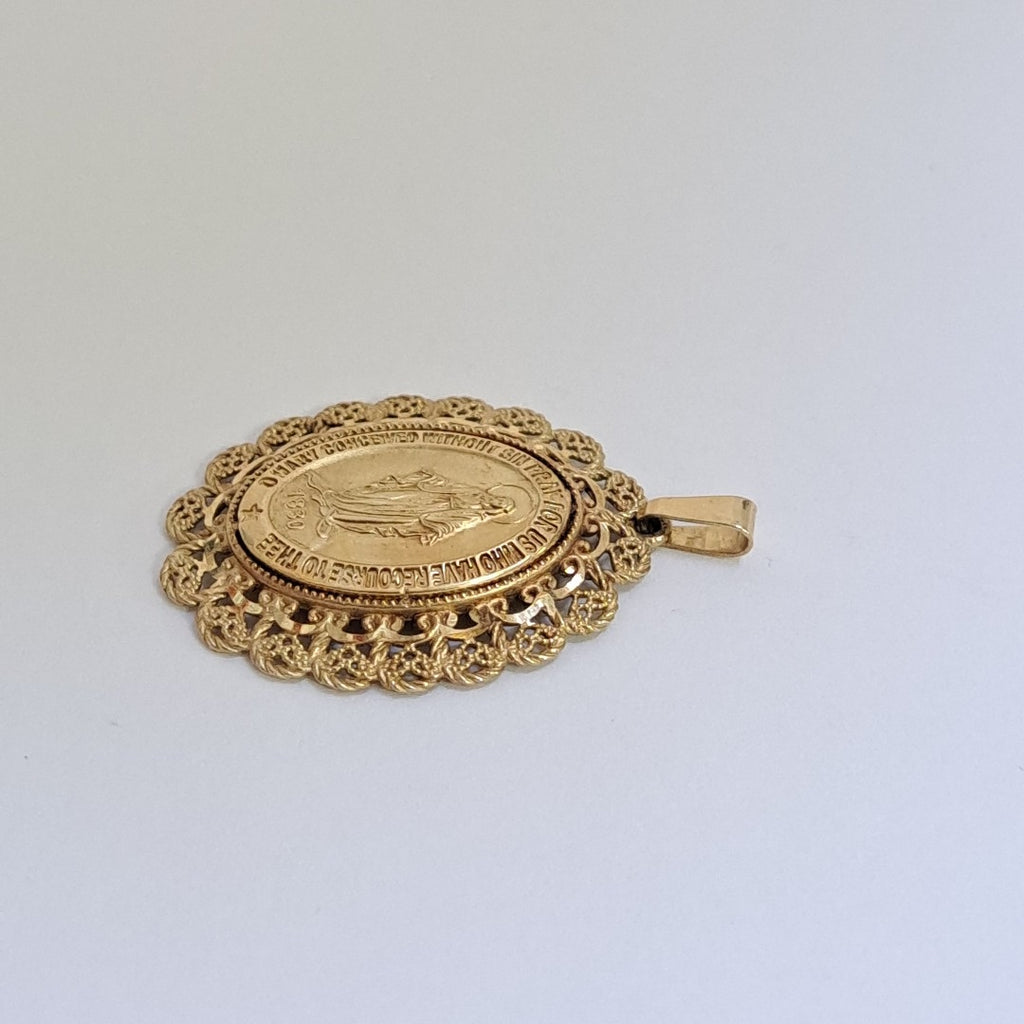 MEDALLA RELIGIOSA ORO 14 K 5,30 GRMS (SEMINUEVO)