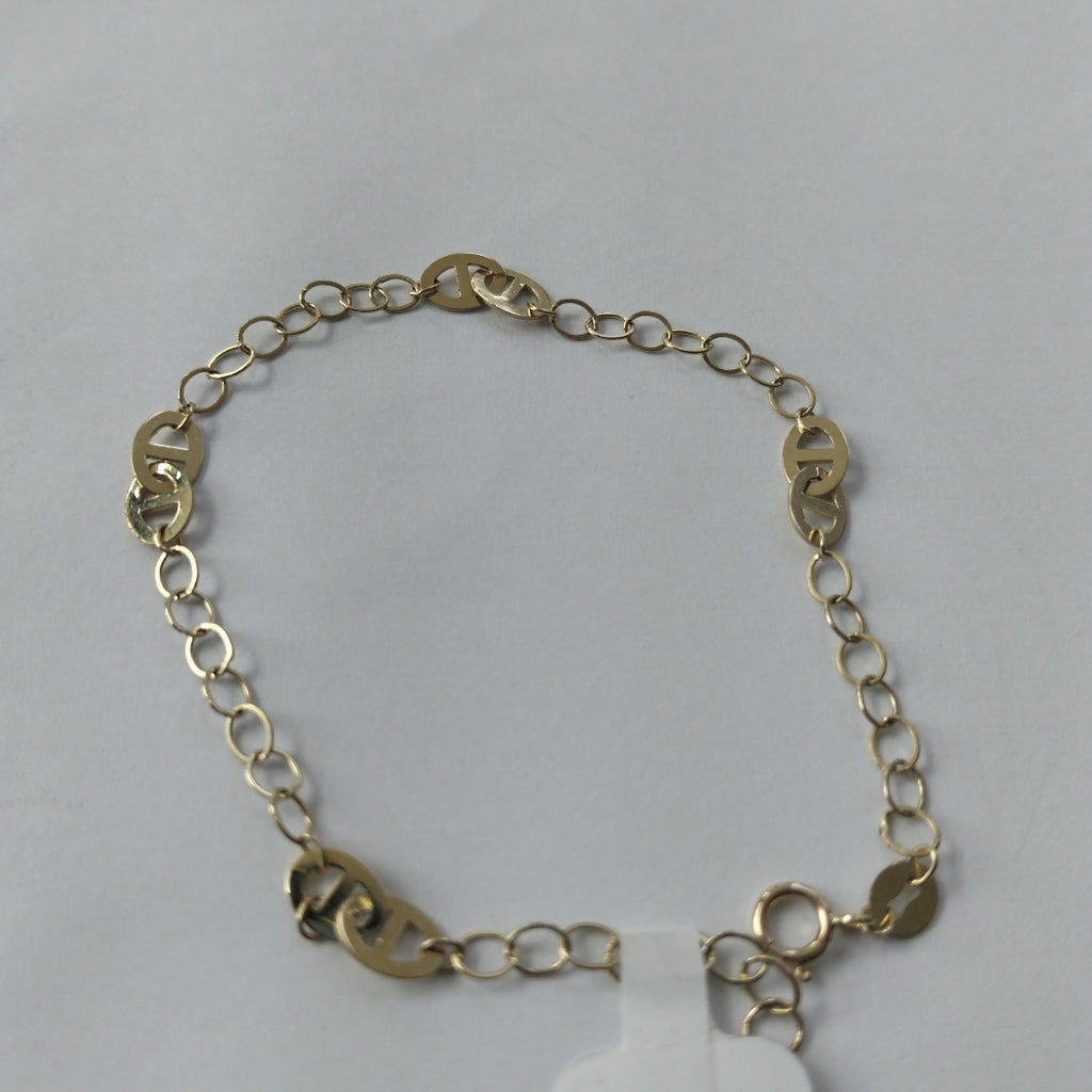 PULSERA TEJIDO ESPECIAL 14K 18 CM 1.6 GR (NUEVO)