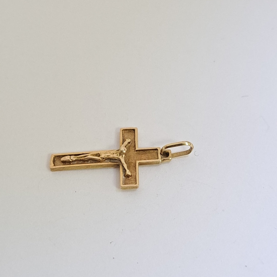 CRUCIFIJO ORO 14 K 1.7 GRMS (SEMINUEVO)